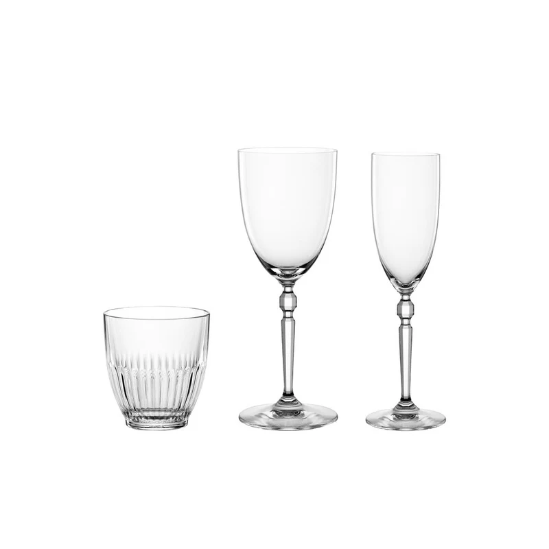 46.8 cl - Heritage Calice Vino In Vetro Cristallino - Set 2 Pz