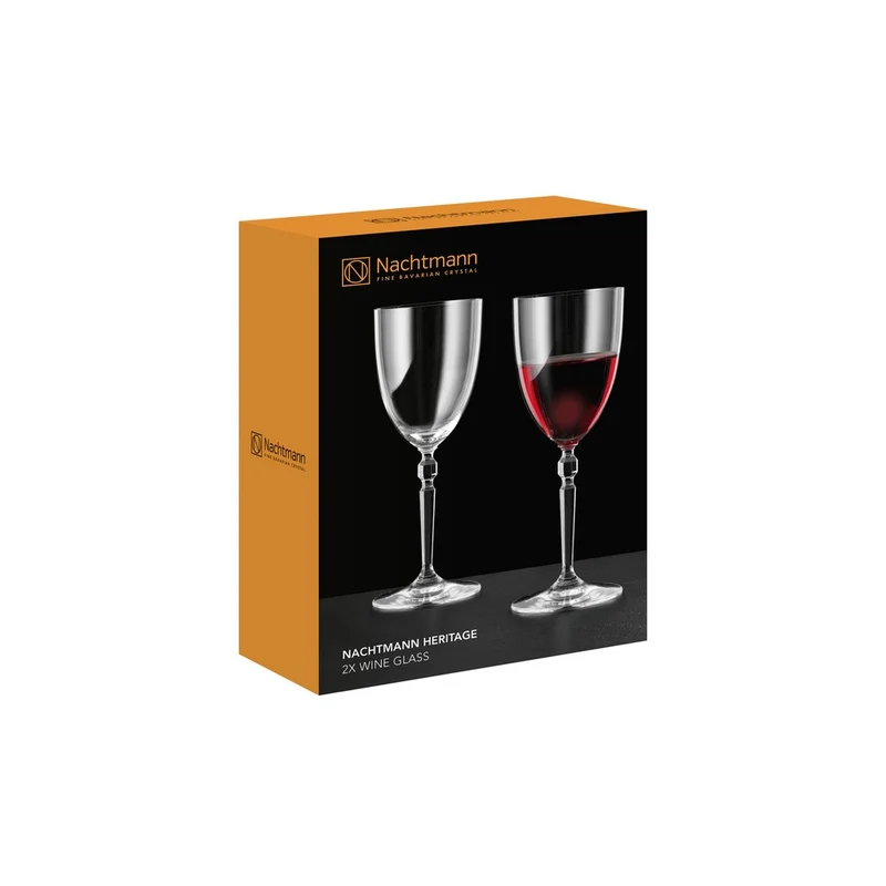 46.8 cl - Heritage Calice Vino In Vetro Cristallino - Set 2 Pz
