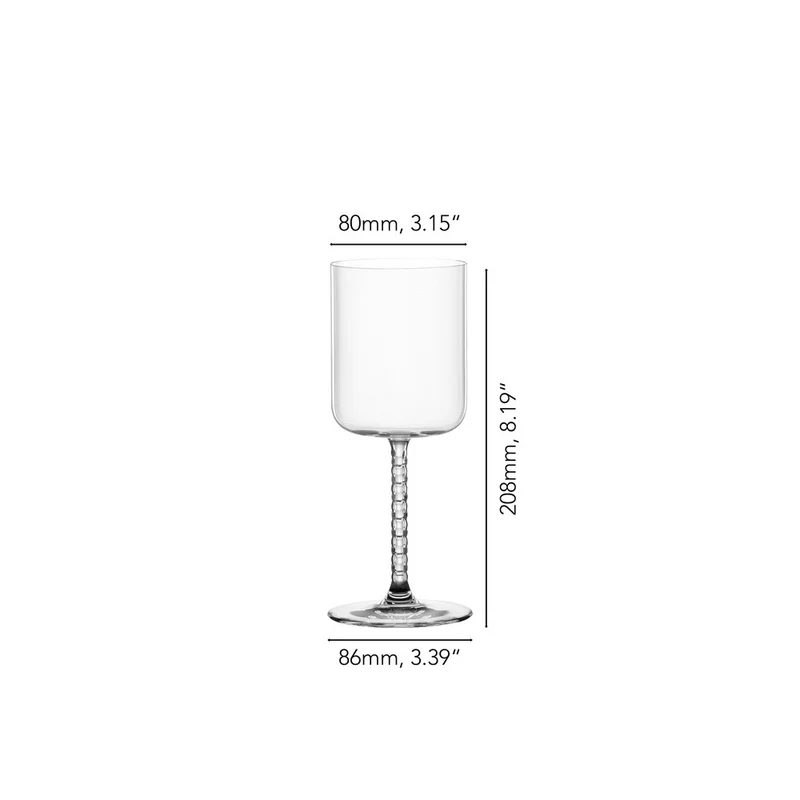43.5 cl - Bossa Nova Calice Vino In Vetro Cristallino - Set 2 Pz