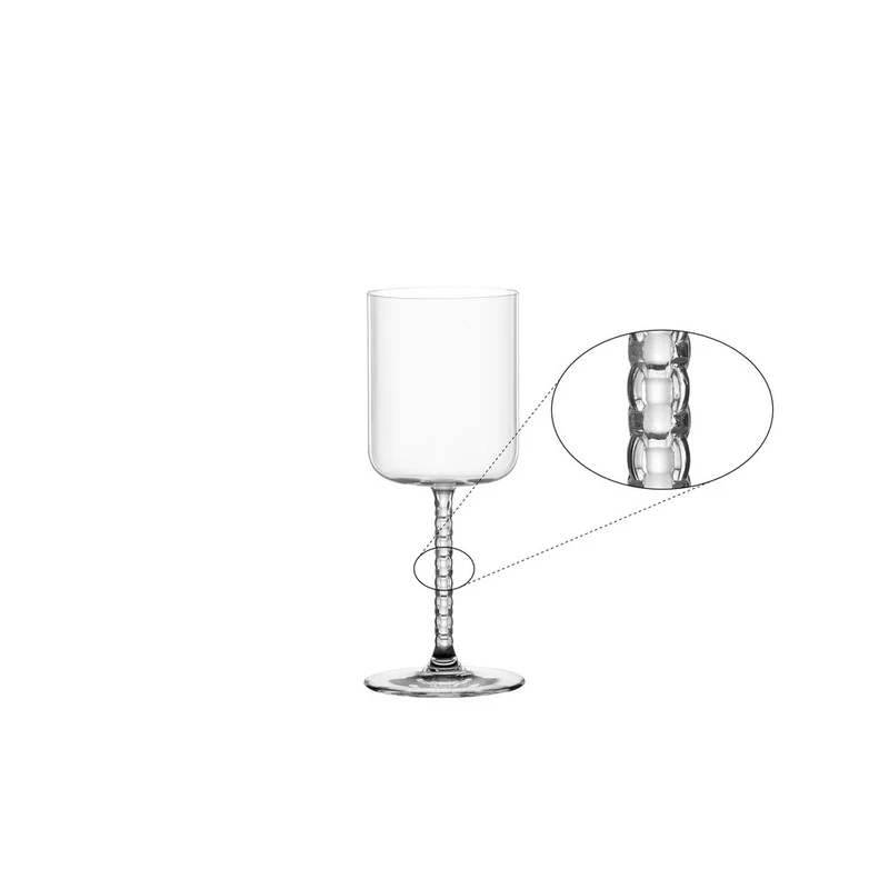 43.5 cl - Bossa Nova Calice Vino In Vetro Cristallino - Set 2 Pz