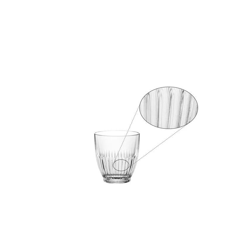 30 cl - Heritage Bicchiere Cocktail Tumbler In Vetro Cristallino - Set 2 Pz