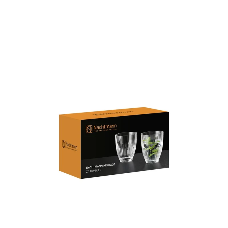 30 cl - Heritage Bicchiere Cocktail Tumbler In Vetro Cristallino - Set 2 Pz