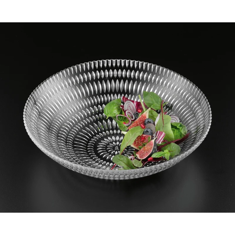 30 cm - Ethno Coppa Centro Tavola In Vetro Cristallino