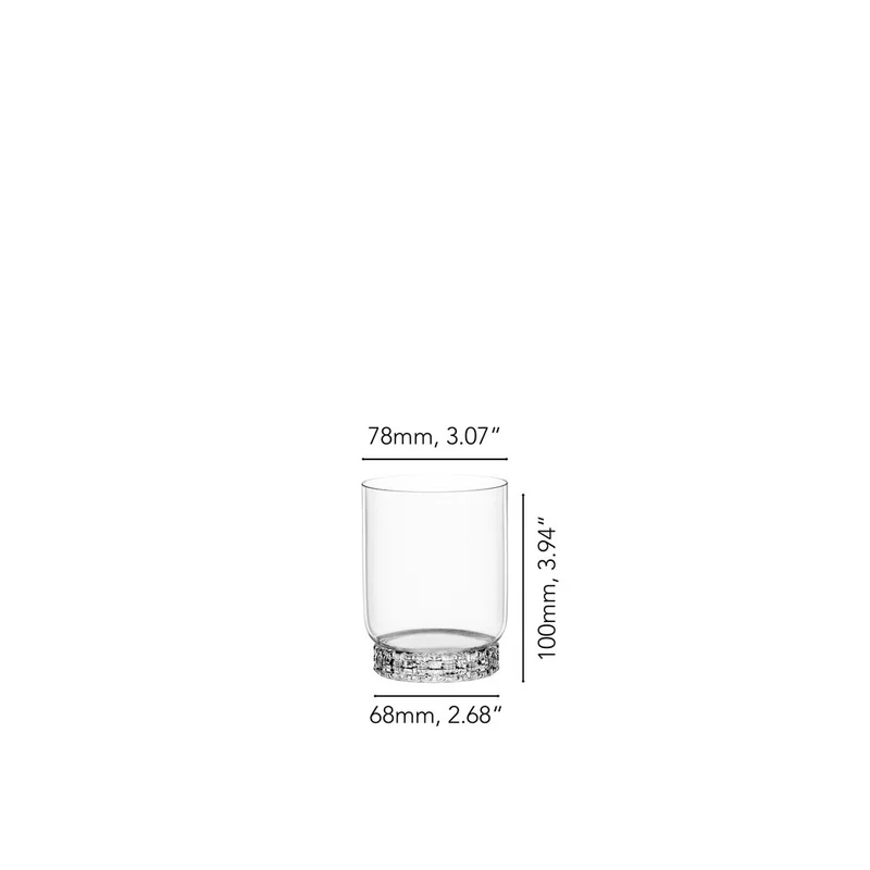 36 cl - Bossa Nova Bicchiere Cocktail Tumbler In Vetro Cristallino - Set 2 Pz