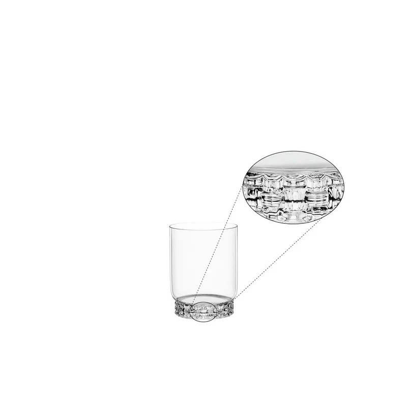 36 cl - Bossa Nova Bicchiere Cocktail Tumbler In Vetro Cristallino - Set 2 Pz