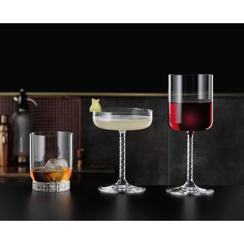 25 cl - Bossa Nova Calice Cocktail Coupe In Vetro Cristallino - Set 2 Pz
