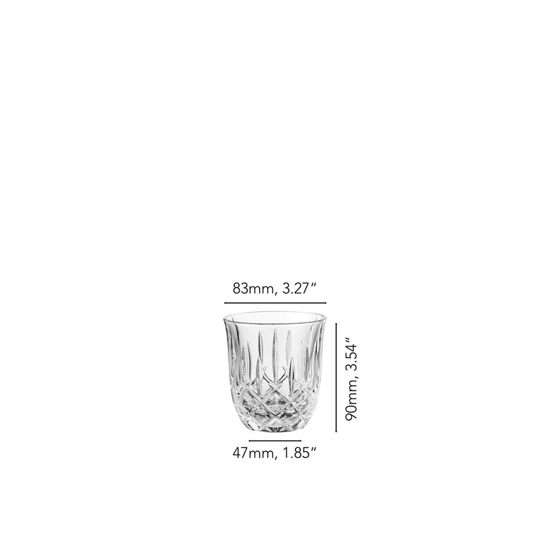 23.5 cl - Noblesse Bicchiere Acqua In Vetro Cristallino - Set 4 Pz