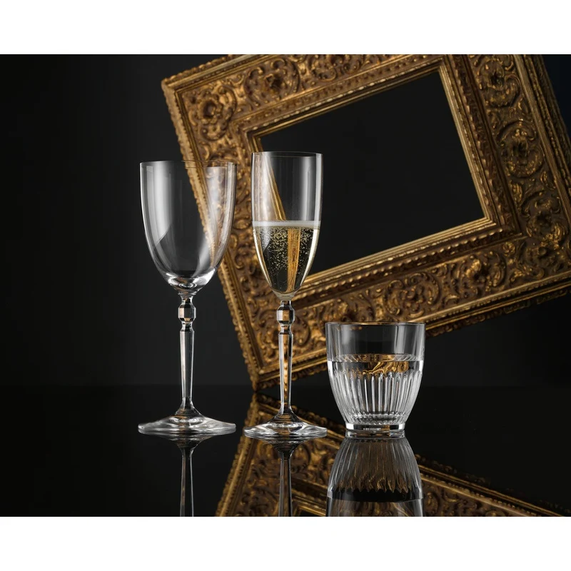 23 cl - Heritage Calice Flute Champagne In Vetro Cristallino - Set 2 Pz