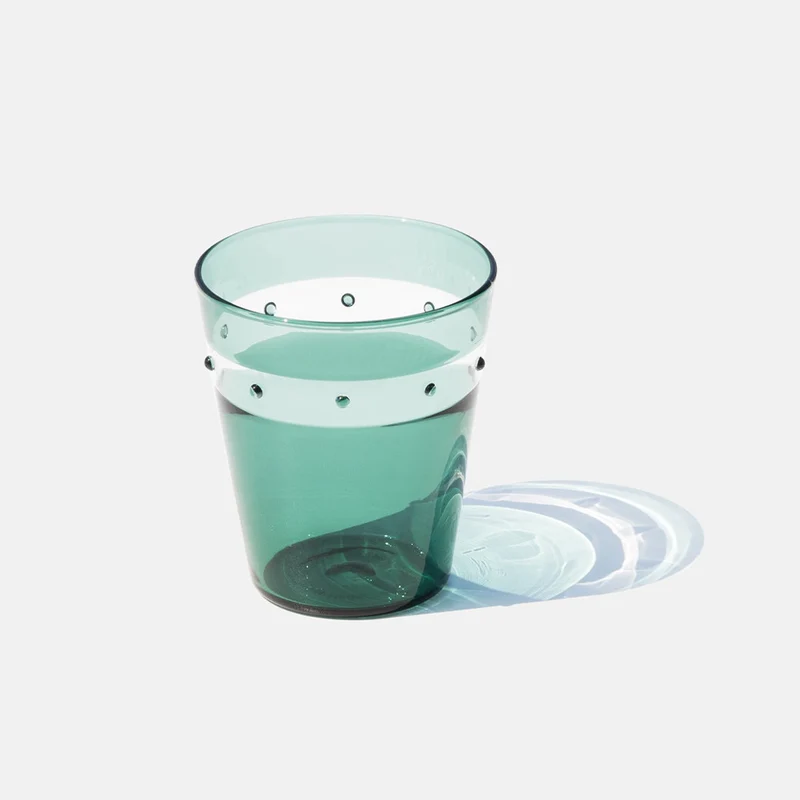 30 cl - A Pallini Bicchiere Acqua Tumbler Fatto A Mano In Vetro Borosilicato - Set 4 Pz
