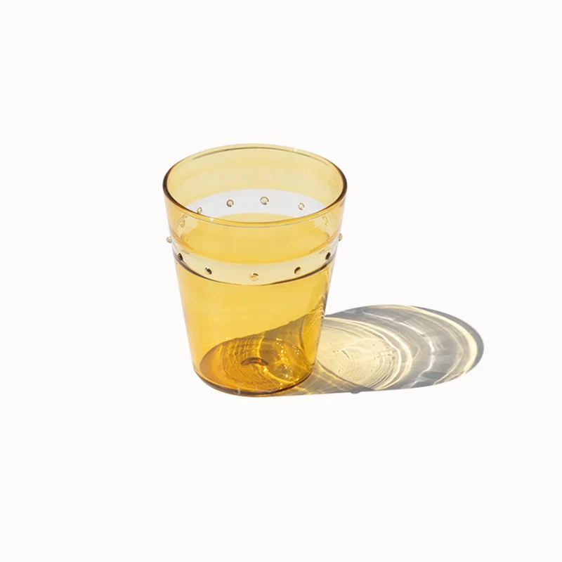 30 cl - A Pallini Bicchiere Acqua Tumbler Fatto A Mano In Vetro Borosilicato - Set 4 Pz