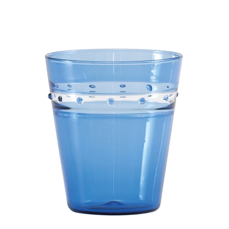 30 cl - A Pallini Bicchiere Acqua Tumbler Fatto A Mano In Vetro Borosilicato - Set 4 Pz
