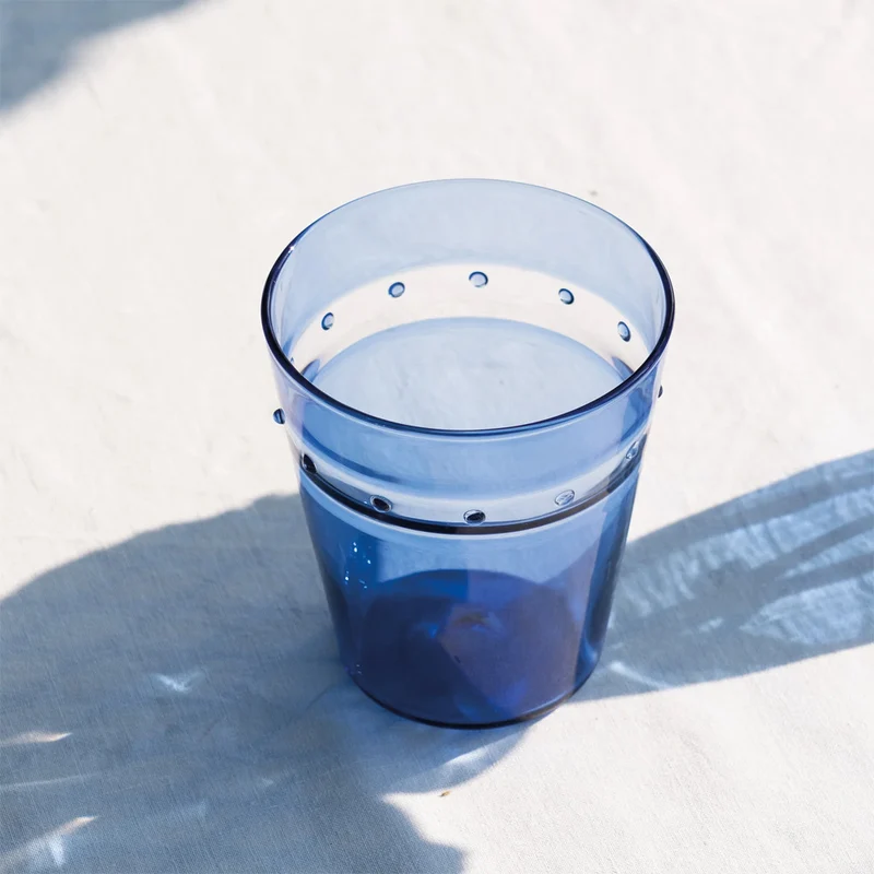 30 cl - A Pallini Bicchiere Acqua Tumbler Fatto A Mano In Vetro Borosilicato - Set 4 Pz