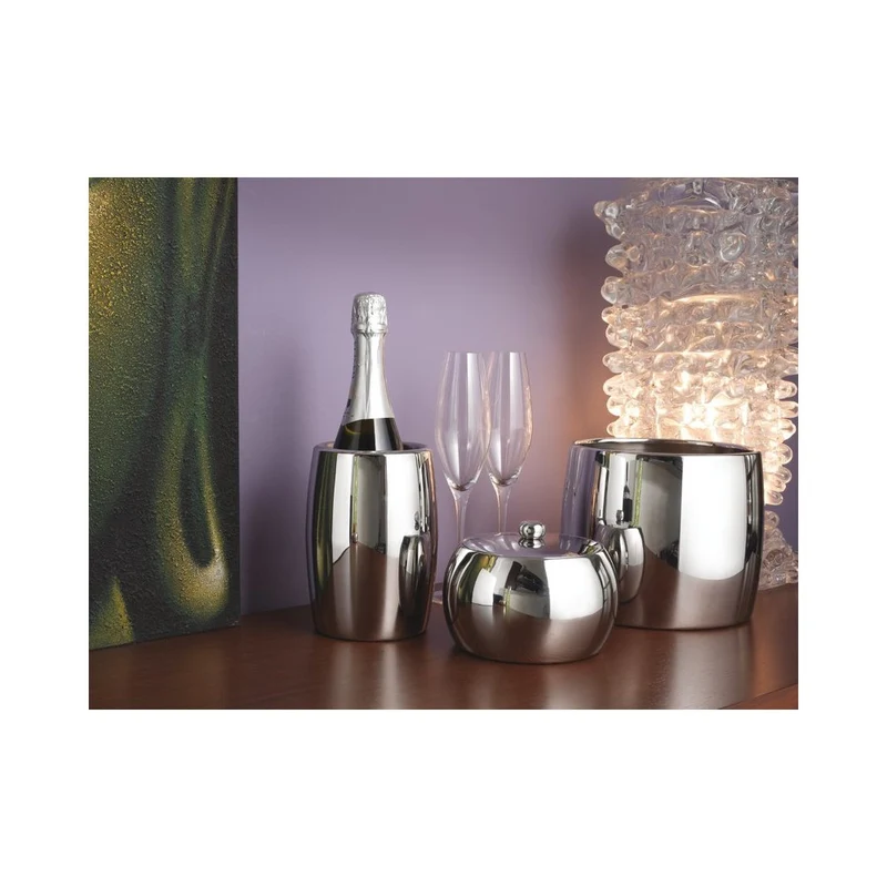 5.5 Lt - Sphera Secchiello Bottiglie In Acciaio Inox