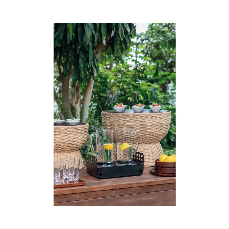 33.3x18.2 cm - Radici Espositore Caraffe Rettangolare In Acciaio Inox