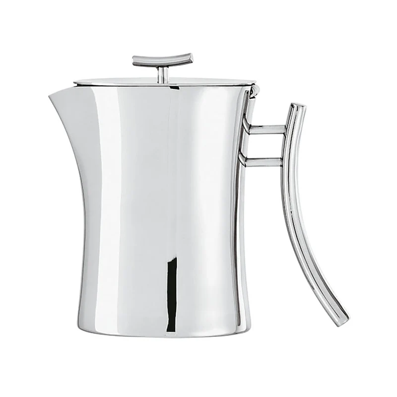 1.6 Lt - Bamboo Caffettiera In Acciaio Inox
