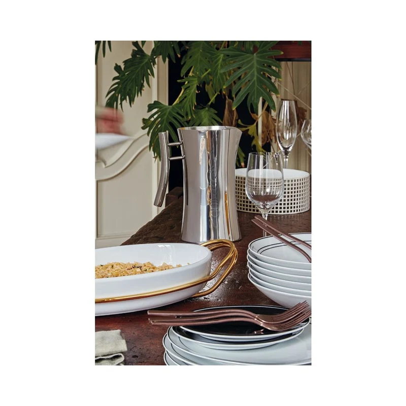 1.6 Lt - Bamboo Caraffa In Acciaio Inox
