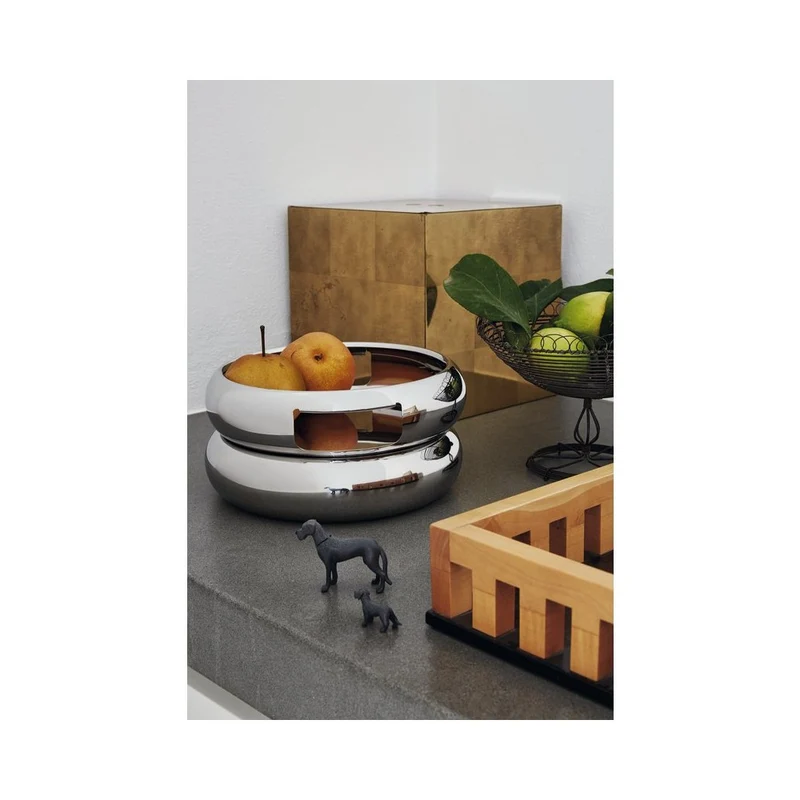 24 cm - Sphera Coppa Con Manici In Acciaio Inox
