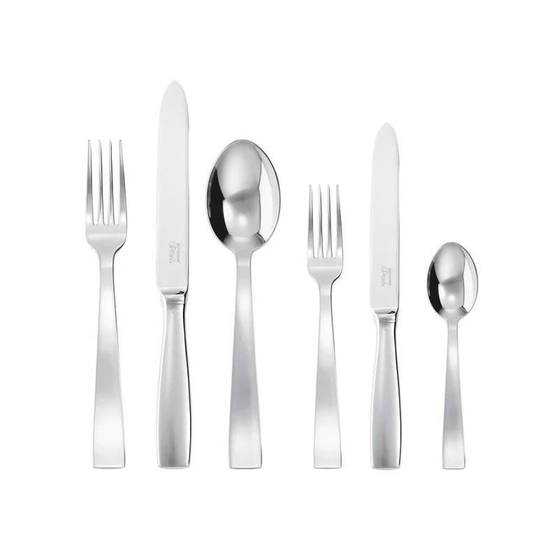 Gio Ponti Servizio Tavola In Acciaio Inox - Set 72 Pz