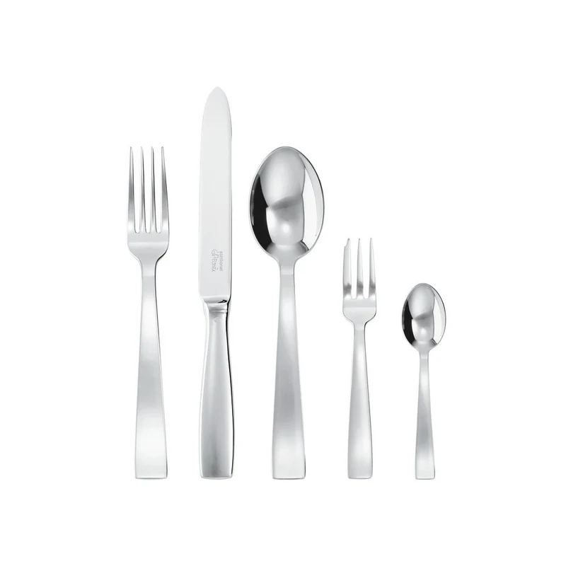 Gio Ponti Servizio Tavola In Acciaio Inox - Set 30 Pz
