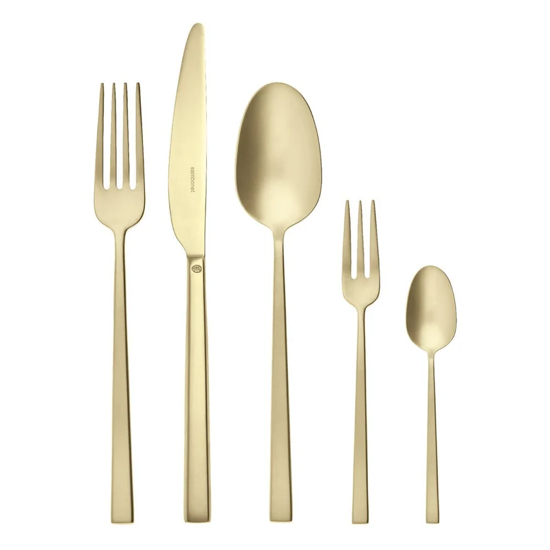 Rock Servizio Posate In Acciaio Inox - Set 60 Pz