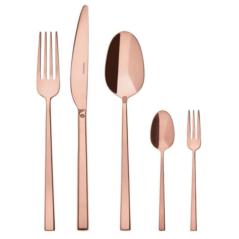 Rock Servizio Posate In Acciaio Inox - Set 60 Pz