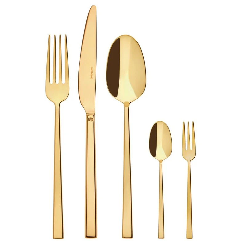 Rock Servizio Posate In Acciaio Inox - Set 60 Pz