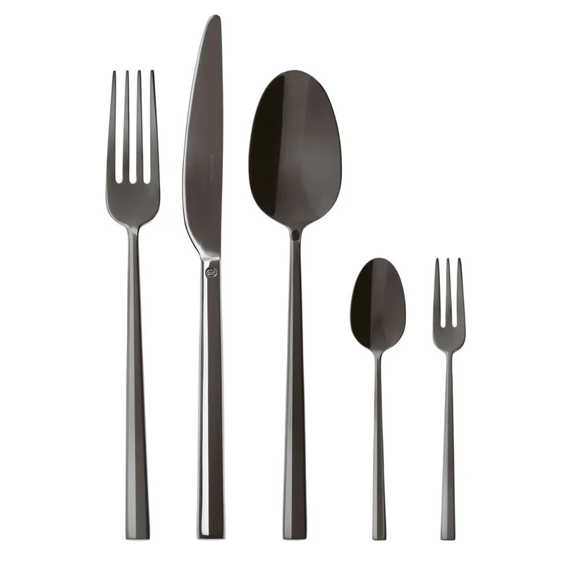 Rock Servizio Posate In Acciaio Inox - Set 60 Pz