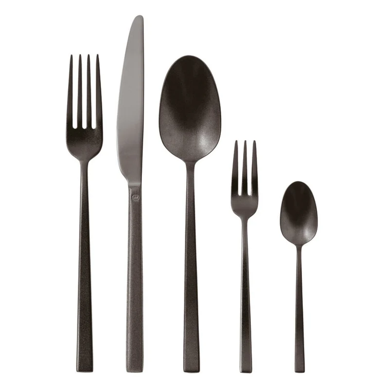 Rock Servizio Posate In Acciaio Inox - Set 60 Pz