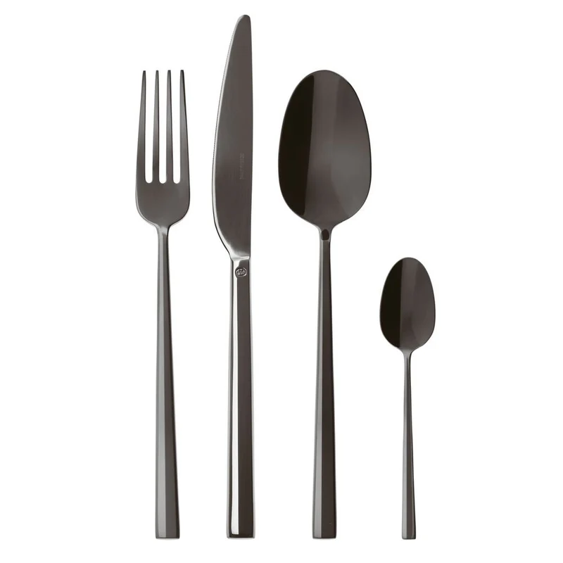 Rock Servizio Posate In Acciaio Inox - Set 24 Pz