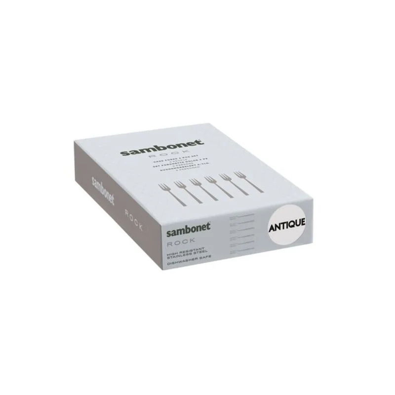 Rock Forchettina Dolce In Acciaio Inox - Set 6 Pz