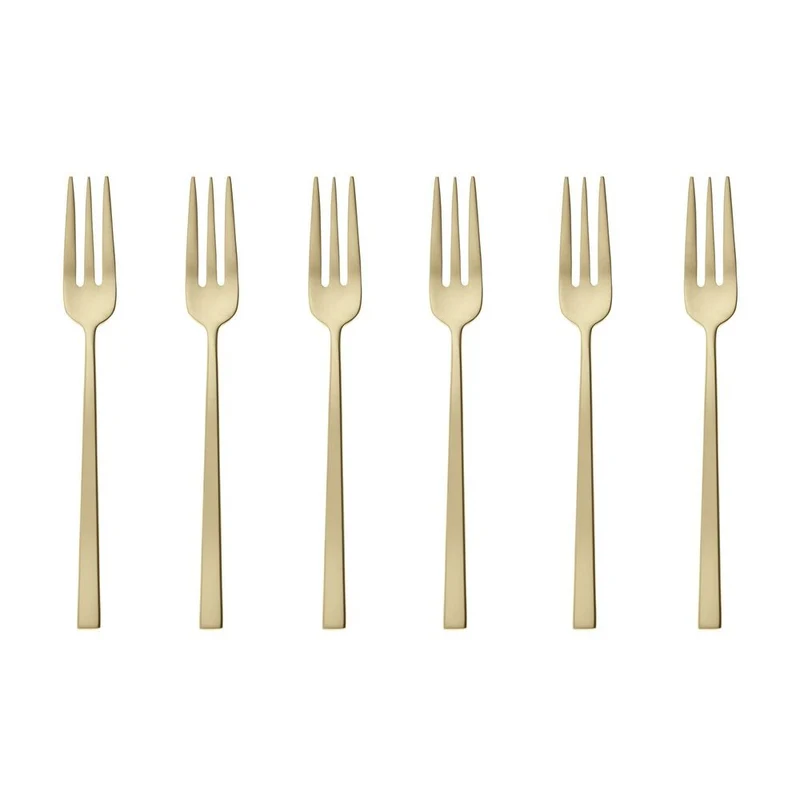 Rock Forchettina Dolce In Acciaio Inox - Set 6 Pz