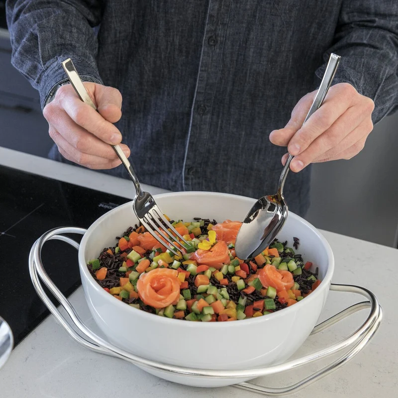 Rock Posate Servire In Acciaio Inox - Set 2 Pz