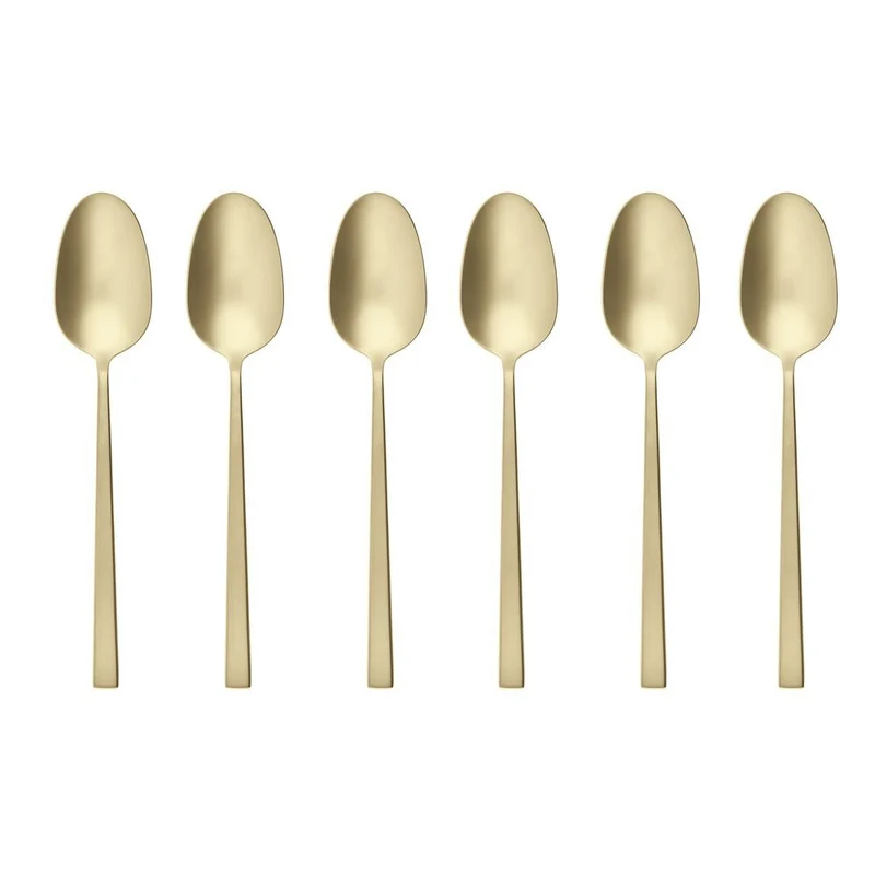 Rock Cucchiaini Caffè In Acciaio Inox - Set 6 Pz