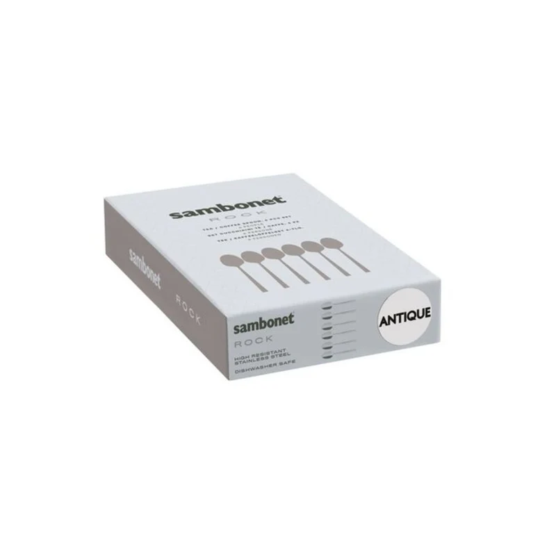 Rock Cucchiaini Tè In Acciaio Inox - Set 6 Pz