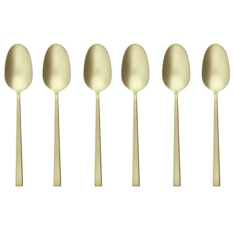 Rock Cucchiaini Tè In Acciaio Inox - Set 6 Pz