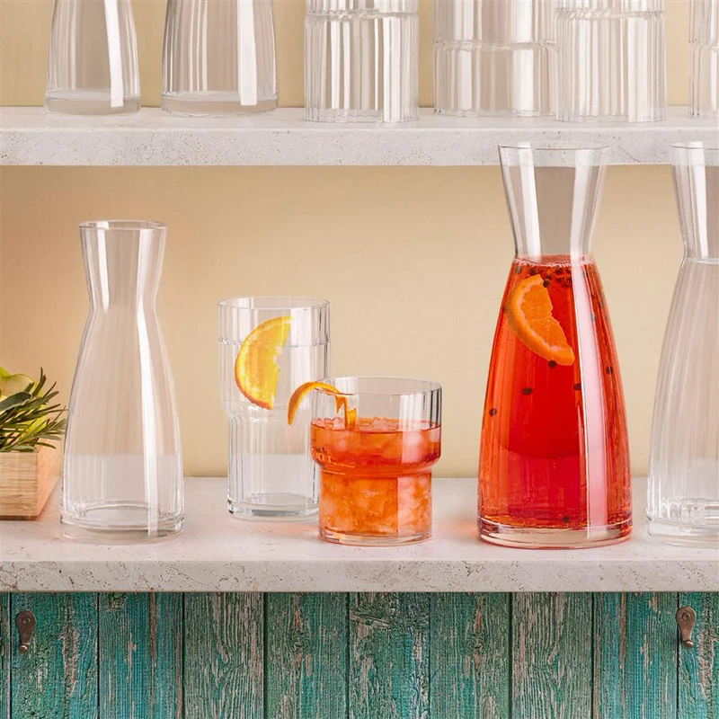 44 cl - Exclusiva Long Drink Bicchiere Cocktail Impilabile In Vetro - Set 12 Pz