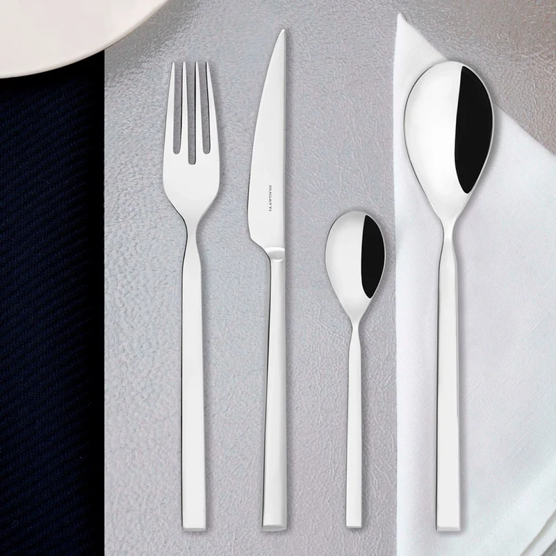Puro Servizio Posate In Acciaio Inox 18/10 - Set 24 Pz
