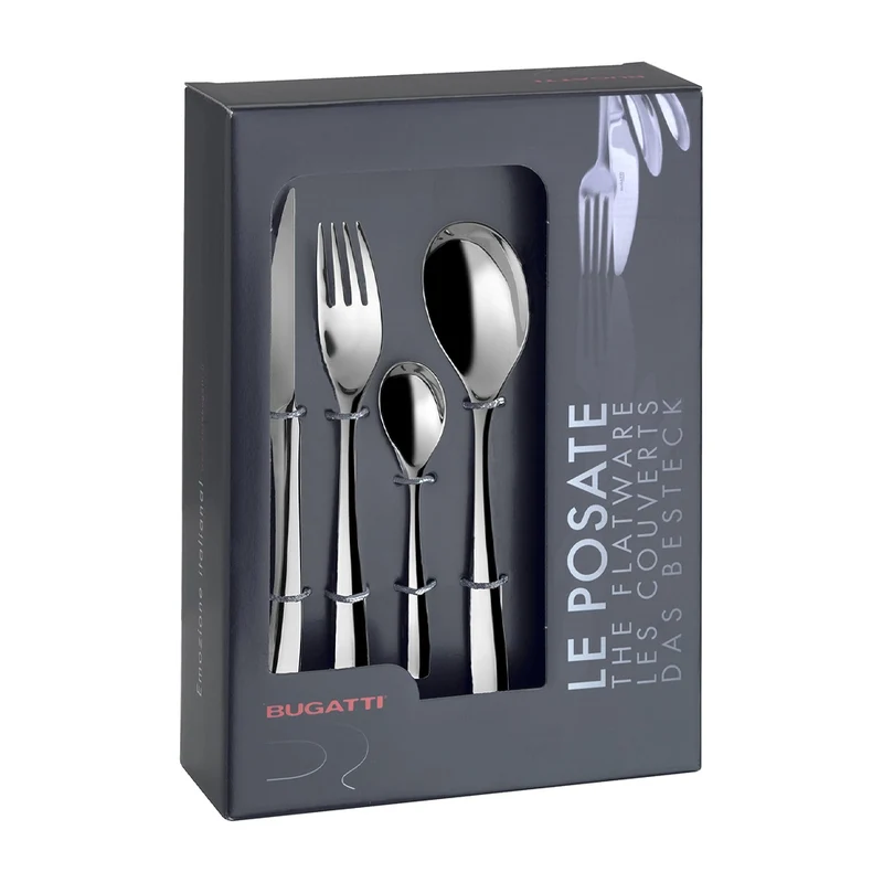 Gaia Servizio Posate In Acciaio Inox 18/10 - Set 24 Pz