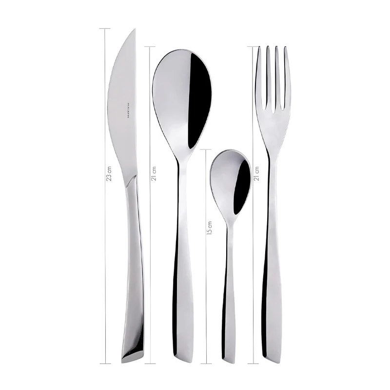 Gaia Servizio Posate In Acciaio Inox 18/10 - Set 24 Pz