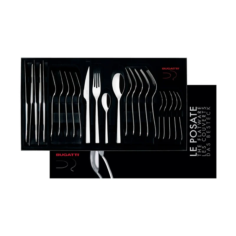Goccia Servizio Posate In Acciaio Inox 18/10 - Set 24 Pz