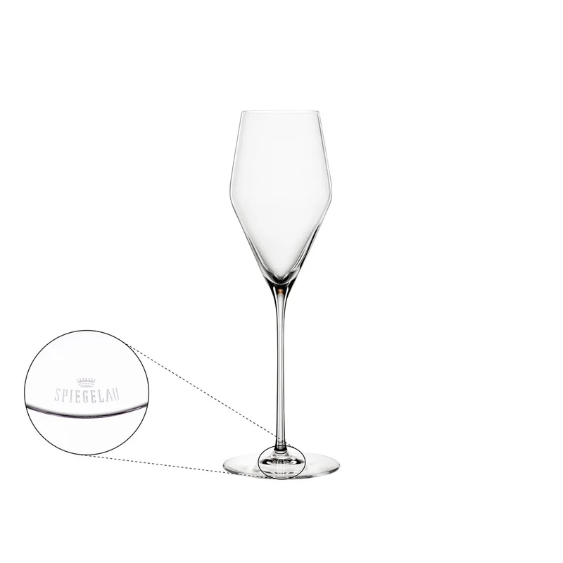 25 cl - Definition Calice Flute Champagne In Vetro Cristallino - Set 2 Pz