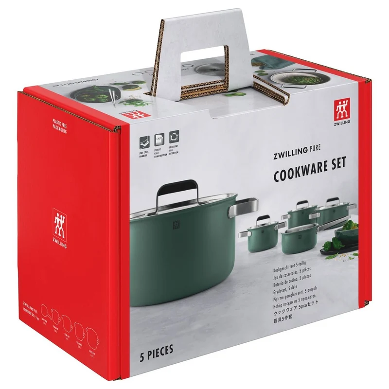 Pure Set Pentole e Padelle In Acciaio Inox 18/10
