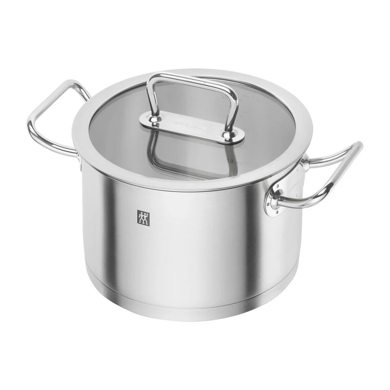 Pro Batteria Pentole In Acciaio Inox 18/10 - Set 5 Pz