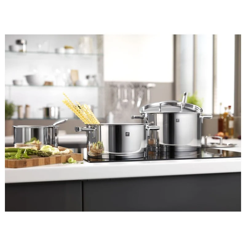 Passion Batteria Pentole In Acciaio Inox 18/10 - Set 5 Pz