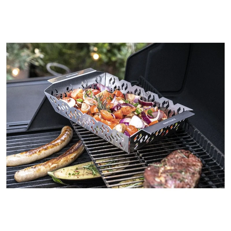 36 cm - BBQ+ Pirofila Barbecue In Acciaio Inox