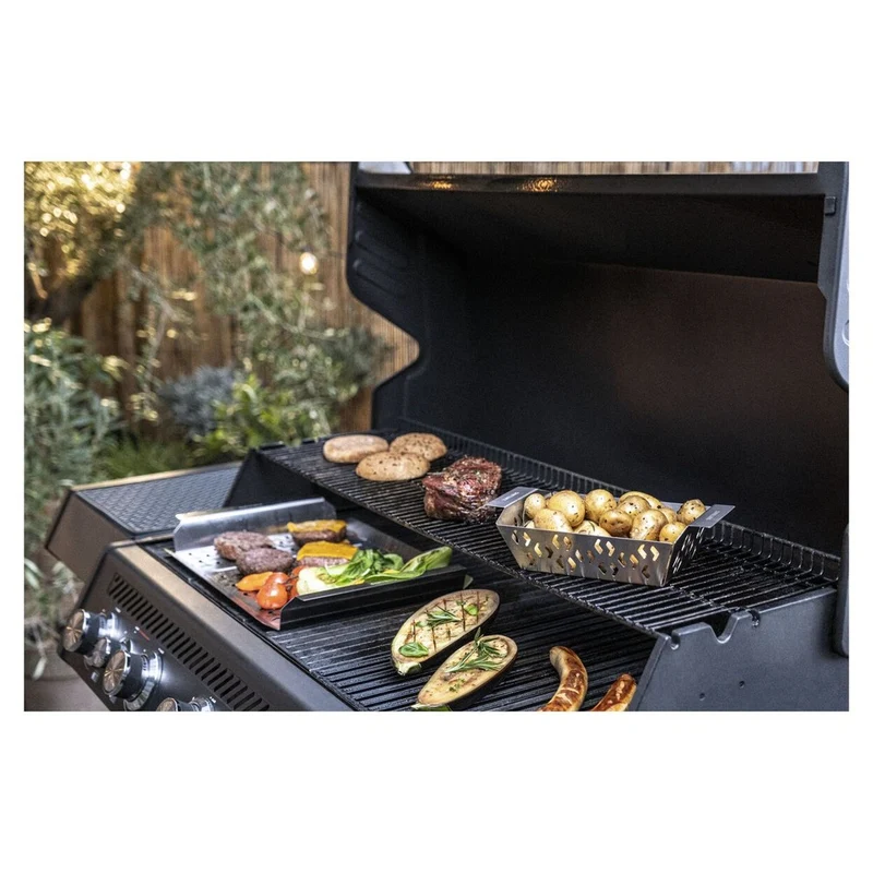 25 cm - BBQ+ Pirofila Barbecue In Acciaio Inox