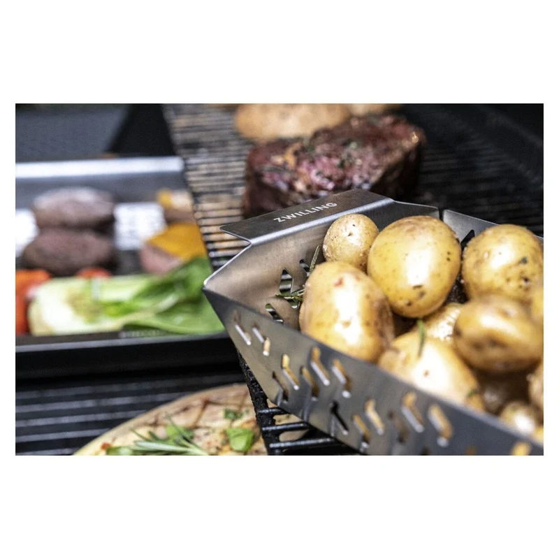 25 cm - BBQ+ Pirofila Barbecue In Acciaio Inox