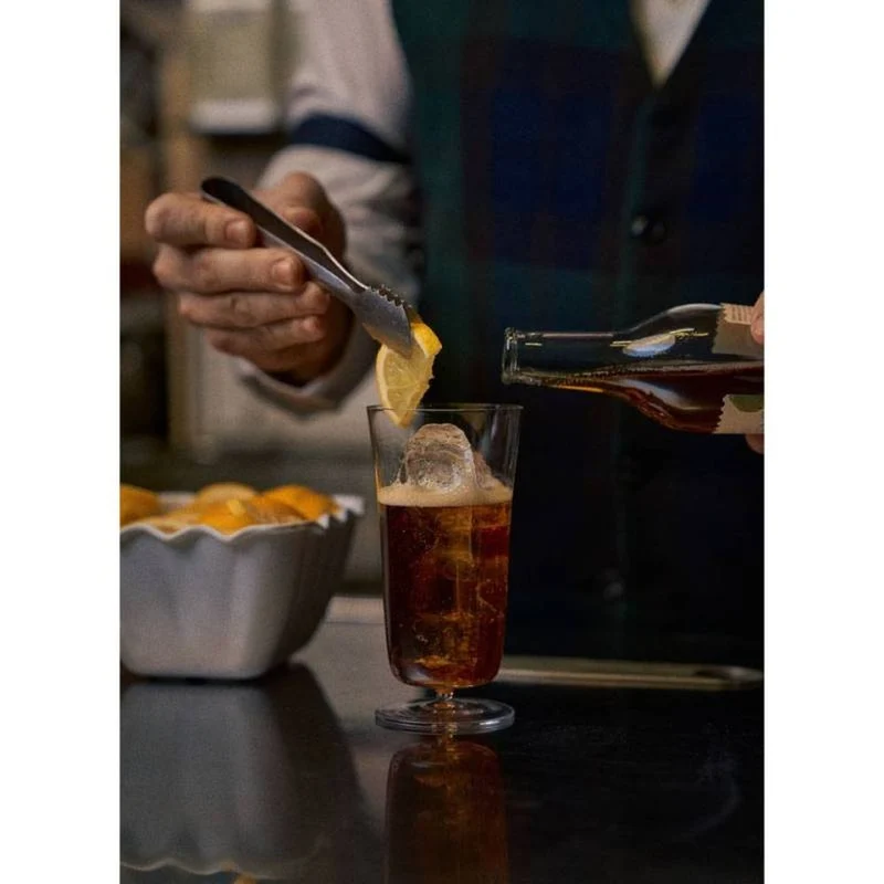 33 cl - Roxy Bar Collins Calice Cocktail Soffiato a Bocca In Vetro - Set 6 Pz