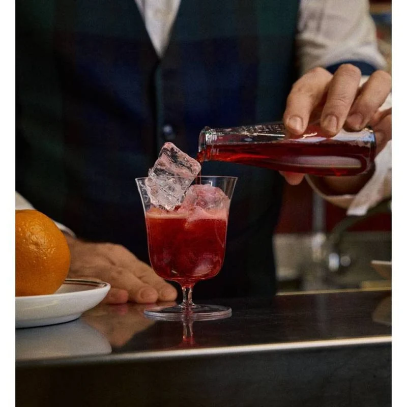 21.8 cl - Roxy Bar Punch Calice Cocktail Soffiato a Bocca In Vetro - Set 6 Pz
