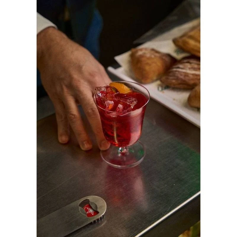 21.8 cl - Roxy Bar Punch Calice Cocktail Soffiato a Bocca In Vetro - Set 6 Pz